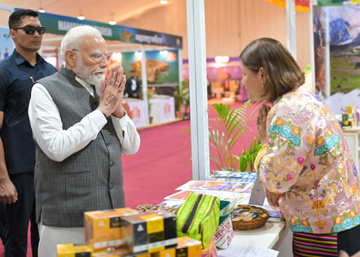 PM took a walkthrough of exhibition showcased at the Bharat Parv - 2026 at Ekta Nagar, in Gujarat on October 30, 2026.